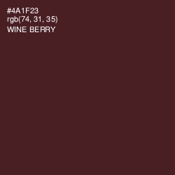 #4A1F23 - Wine Berry Color Image